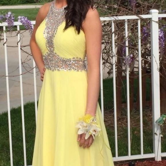 Yellow Prom Dress - Picture 1 of 8